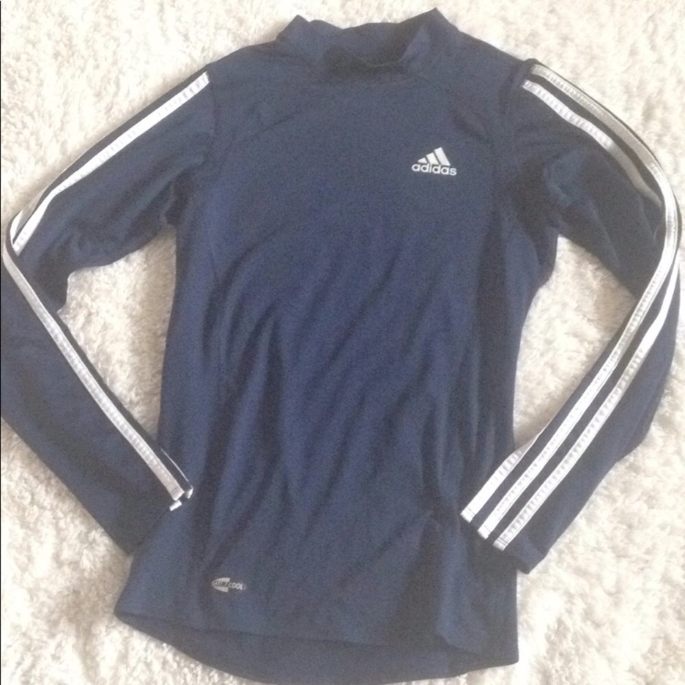Adidas navy blue top size medium